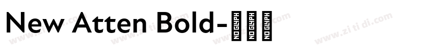 New Atten Bold字体转换